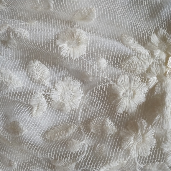 The Kooples Ecru Lace Sheer Details Embroidered Dress - Picture 13 of 13